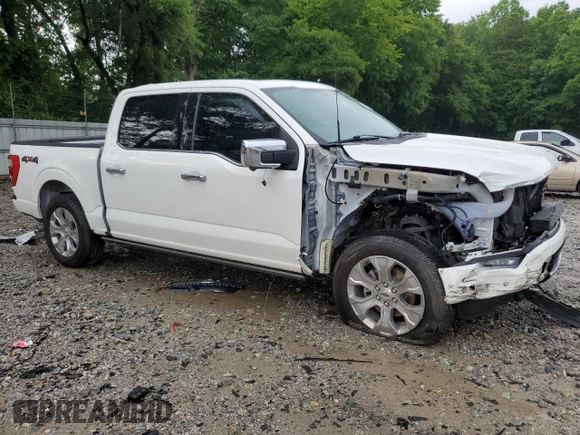2022 Ford F-150 XL with VIN 1FTFW1E81NFA23191, listed as a Copart auction lot 59531595 with 92,203 mi miles and Salvage title. Bid and sale history available at DreamBid. Image 4.