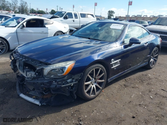 2013 Mercedes-Benz SL-Class SL 63 AMG with VIN WDDJK7EA9DF021219, listed as a IAAI auction lot 41430597 with 98,817 mi miles. Bid and sale history available at carsss.com. Image 18.