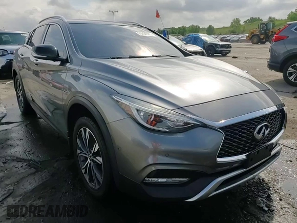 2017 Infiniti QX30 Premium with VIN SJKCH5CR3HA028570, listed as a Copart auction lot 59897525 with 75,214 mi miles and Salvage title. Bid and sale history available at DreamBid. Image 14.
