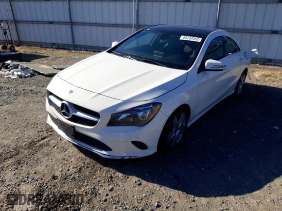 2018 Mercedes-Benz CLA with VIN WDDSJ4EB9JN577787, listed as a Copart auction lot 65294462 with 60,825 mi miles. Bid and sale history available at carsss.com. Image 1.