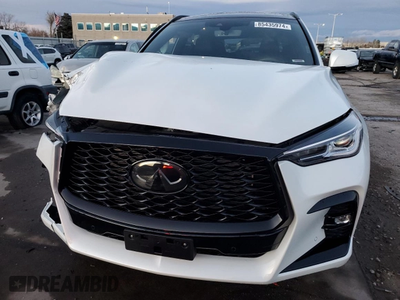 2024 Infiniti QX50 Sport with VIN 3PCAJ5FB1RF112540, listed as a Copart auction lot 85435974 with 3,055 mi miles and Salvage Title. Bid and sale history available at DreamBid. Image 5.