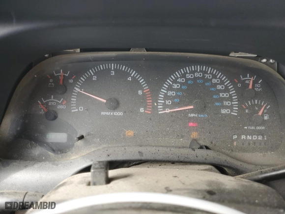 2000 Dodge Ram 1500 with VIN 1B7HC13Z0YJ166504, listed as a Copart auction lot 42934305 with 198,124 mi miles and Salvage Title. Bid and sale history available at carsss.com. Image 9.