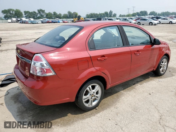 2011 Chevrolet Aveo 1LT with VIN KL1TD5DE7BB127640, listed as a Copart auction lot 59947945 with 110,238 mi miles and Salvage title. Bid and sale history available at DreamBid. Image 3.