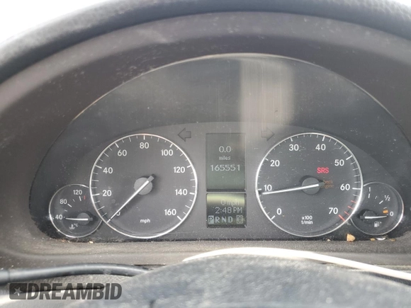 2007 Mercedes-Benz C with VIN WDBRF87J47F856748, listed as a Copart auction lot 56274605 with 165,551 mi miles and Salvage title. Bid and sale history available at DreamBid. Image 9.