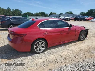 2018 Alfa Romeo Giulia Ti Sport with VIN ZARFAECN6J7592580, listed as a Copart auction lot 57793105 with 56,580 mi miles and Salvage title. Bid and sale history available at DreamBid. Image 3.