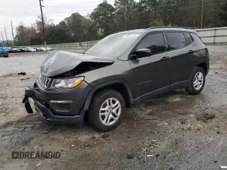 2018 Jeep Compass Sport with VIN 3C4NJCAB5JT122894, listed as a Copart auction lot 45840725 with 138,815 mi miles and Salvage Title. Bid and sale history available at carsss.com. Image 1.