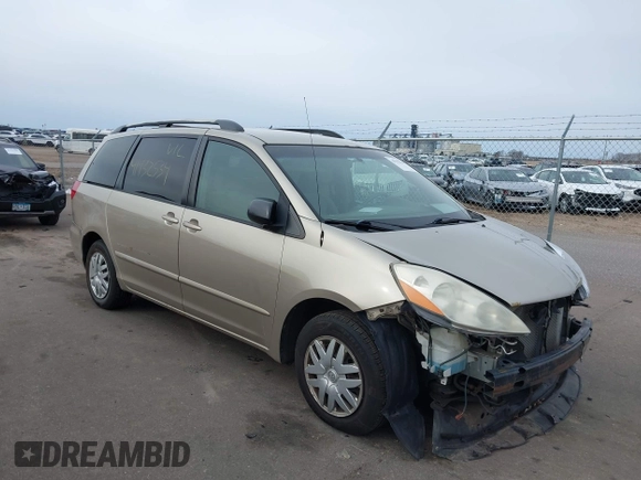 2007 Toyota Sienna CE with VIN 5TDZK23C27S006778, listed as a IAAI auction lot 41932534 with 244,921 mi miles. Bid and sale history available at carsss.com. Image 1.