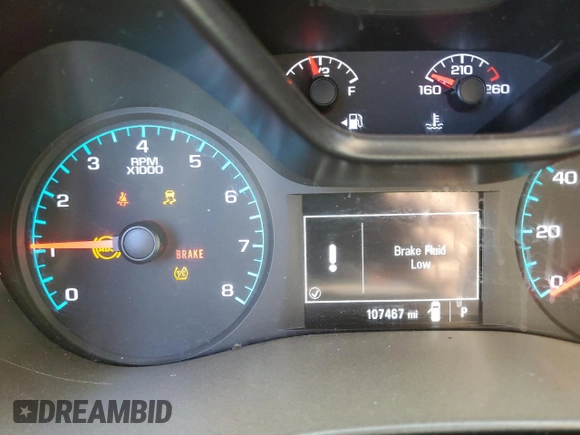 2021 GMC Canyon 4WD Elevation Standard with VIN 1GTH6BEN2M1135093, listed as a Copart auction lot 75037674 with 107,467 mi miles and Salvage Title. Bid and sale history available at carsss.com. Image 9.