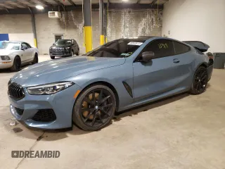 2019 BMW 8 Series M850i xDrive with VIN WBABC4C52KBU95594, listed as a Copart auction lot 50043613 with 31,919 mi miles. Bid and sale history available at carsss.com. Image 1.