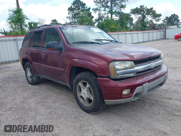 2005 Chevrolet TrailBlazer LS with VIN 1GNDS13S052269570, listed as a IAAI auction lot 42041784 with 143,024 mi miles and . Bid and sale history available at DreamBid. Image 1.
