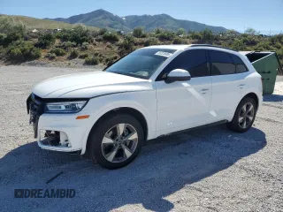 2020 Audi Q5 Premium with VIN WA1ANAFY3L2098145, listed as a Copart auction lot 58328885 with 43,150 mi miles and Salvage title. Bid and sale history available at DreamBid. Image 1.