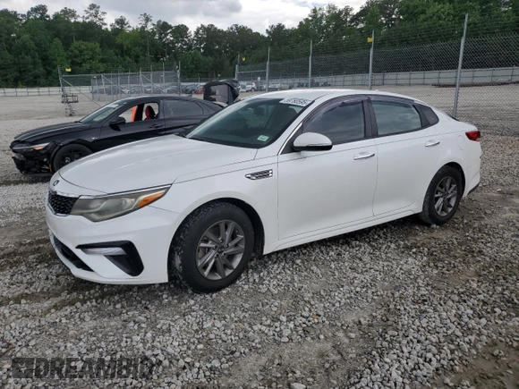 2019 Kia Optima LX with VIN 5XXGT4L33KG336245, listed as a Copart auction lot 59780595 with 119,860 mi miles and Salvage title. Bid and sale history available at DreamBid. Image 1.