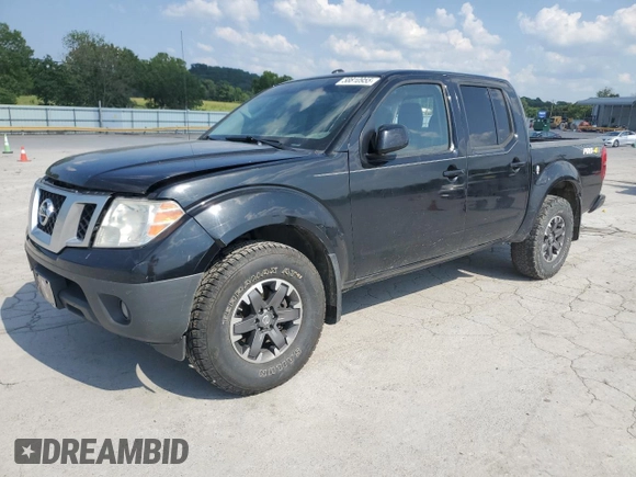 2017 Nissan Frontier Pro-4X with VIN 1N6DD0EV4HN754380, listed as a Copart auction lot 58810955 with 95,325 mi miles and Salvage title. Bid and sale history available at DreamBid. Image 1.