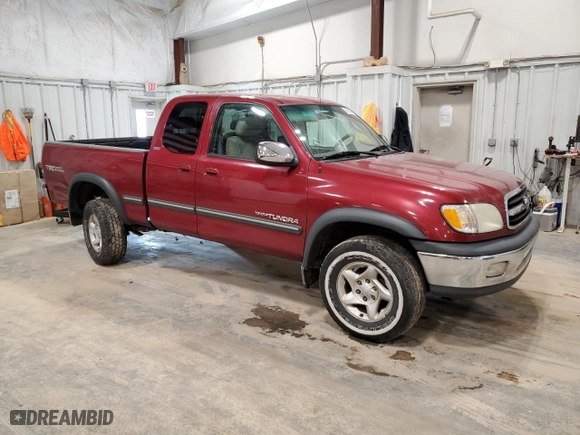 2002 Toyota Tundra SR5 with VIN 5TBBT44112S329910, listed as a Copart auction lot 49835645 with 217,141 mi miles and Non Repairable. Bid and sale history available at carsss.com. Image 4.