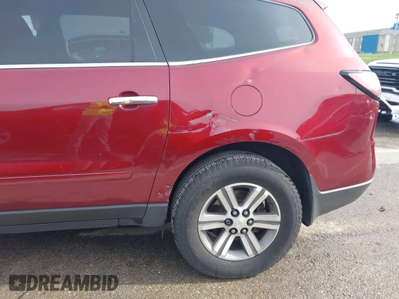 2015 Chevrolet Traverse LT with VIN 1GNKRGKD9FJ162100, listed as a IAAI auction lot 42159483 with 141,255 mi miles and . Bid and sale history available at DreamBid. Image 6.