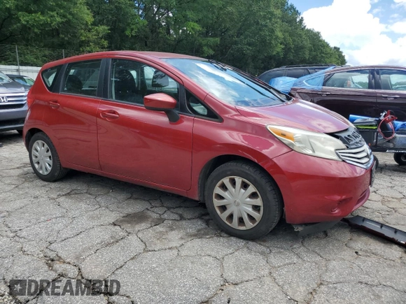 2015 Nissan Note S Plus with VIN 3N1CE2CP1FL404376, listed as a Copart auction lot 61541295 with 129,657 mi miles and Clean title. Bid and sale history available at DreamBid. Image 4.