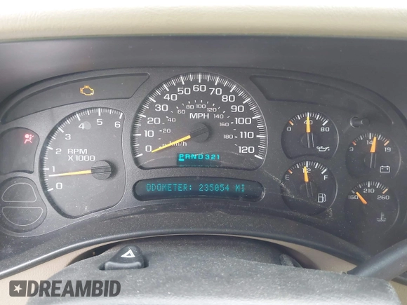 2004 Chevrolet Suburban LT z VIN 1GNFK16ZX4J291419, wystawiony jako IAAI lot #42163331 z przebiegiem 235 054 mil mil oraz . Historia ofert i sprzedaży dostępna na DreamBid. Obrazek 7.