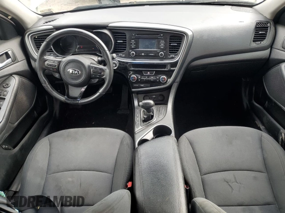 2015 Kia Optima with VIN KNAGM4AD8F5077638, listed as a Copart auction lot 57016255 with 78,162 mi miles and Salvage title. Bid and sale history available at DreamBid. Image 8.