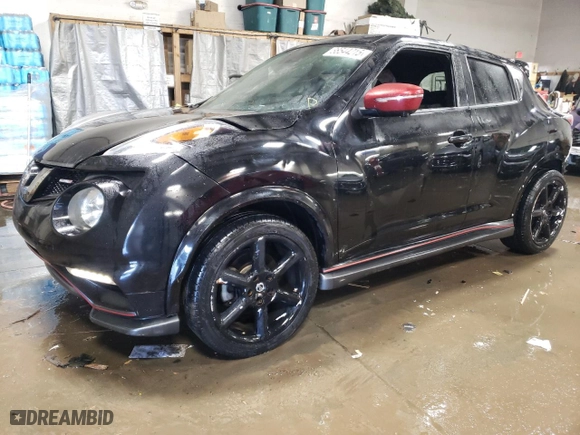 2015 Nissan Juke SV with VIN JN8AF5MV5FT559741, listed as a Copart auction lot 88544215 with 103,855 mi miles and Salvage Title. Bid and sale history available at carsss.com. Image 1.