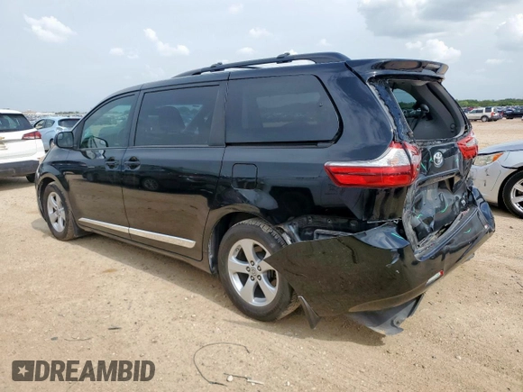 2017 Toyota Sienna LE Auto Access Seat with VIN 5TDKZ3DC3HS874582, listed as a Copart auction lot 63383915 with 155,743 mi miles and Salvage title. Bid and sale history available at DreamBid. Image 2.