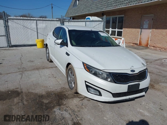 2014 Kia Optima LX with VIN 5XXGM4A73EG322983, listed as a IAAI auction lot 41708101 with 84,334 mi miles. Bid and sale history available at carsss.com. Image 1.