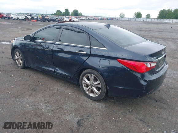 2013 Hyundai Sonata Limited with VIN 5NPEC4AC0DH559912, listed as a IAAI auction lot 42218654 with 156,802 mi miles and . Bid and sale history available at carsss.com. Image 3.