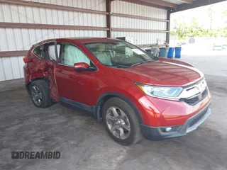 2019 Honda CR-V EX-L with VIN 2HKRW1H83KH502643, listed as a IAAI auction lot 42600562 with 34,767 mi miles and . Bid and sale history available at DreamBid. Image 1.