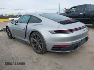2024 Porsche 911 Carrera with VIN WP0AA2A95RS207849, listed as a IAAI auction lot 41670822 with 6,255 mi miles. Bid and sale history available at carsss.com. Image 3.