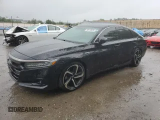 2022 Honda Accord Sport с VIN 1HGCV3F26NA003643, выставлен на аукционе Copart как лот 58510035 с пробегом 47 593 миль миль и Списание • Salvage title. История ставок и продаж доступна на DreamBid. Изображение 1.