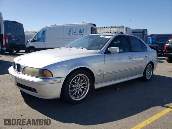 2002 BMW 5 Series 530i with VIN WBADT53442CE93817, listed as a Copart auction lot 73840234 with 115,223 mi miles and Clean Title. Bid and sale history available at carsss.com. Image 1.