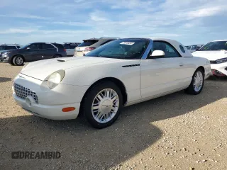 2002 Ford Thunderbird Hardtop Premium z VIN 1FAHP60A92Y103048, wystawiony jako Copart lot #73916924 z przebiegiem 75 396 mil mil oraz Szkoda całkowita • Salvage title. Historia ofert i sprzedaży dostępna na DreamBid. Obrazek 1.