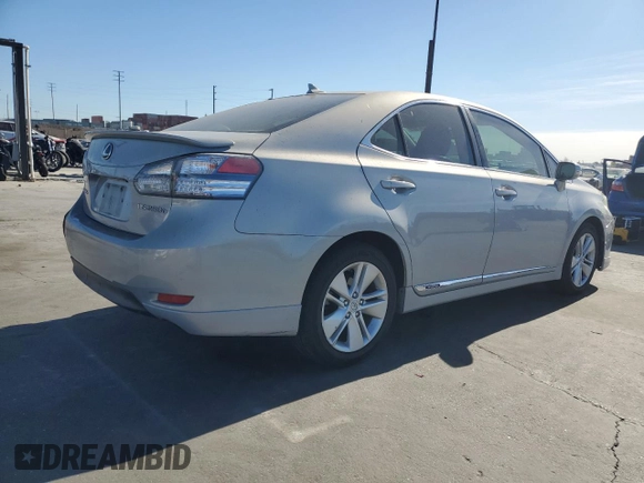 2010 Lexus HS 250h with VIN JTHBB1BA4A2002224, listed as a Copart auction lot 41890165 with 171,862 mi miles and Salvage Title. Bid and sale history available at DreamBid. Image 3.