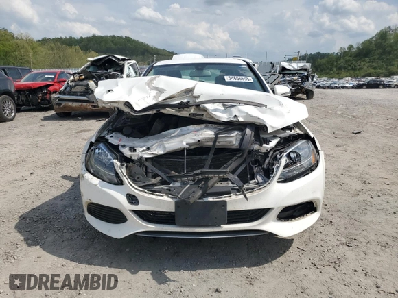 2017 Mercedes-Benz C 300 with VIN 55SWF4KBXHU228730, listed as a Copart auction lot 54656695 with 97,503 mi miles and Salvage title. Bid and sale history available at DreamBid. Image 5.