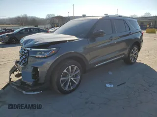 2025 Ford Explorer Platinum z VIN 1FMWK8HCXSGA82231, wystawiony jako Copart lot #88560865 z przebiegiem 5 652 mil mil oraz Szkoda całkowita • Salvage title. Historia ofert i sprzedaży dostępna na DreamBid. Obrazek 1.