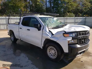 2019 Chevrolet Silverado 1500 Work Truck with VIN 1GCRYAEF7KZ363896, listed as a Copart auction lot 76528094 with 91,975 mi miles and Salvage Title. Bid and sale history available at carsss.com. Image 4.