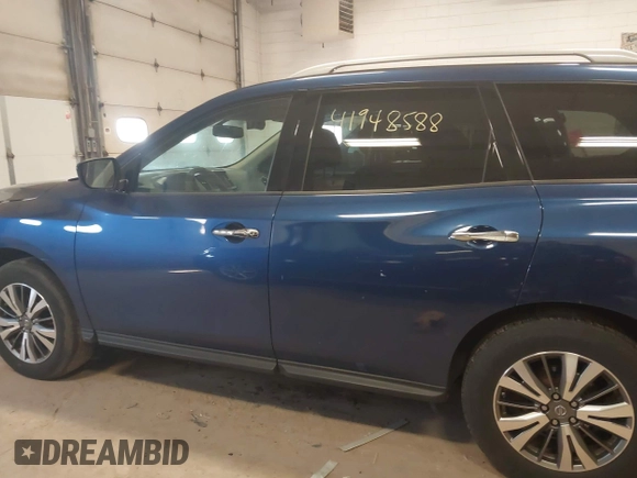 2018 Nissan Pathfinder SL with VIN 5N1DR2MM5JC654942, listed as a IAAI auction lot 41948588 with 86,490 mi miles and . Bid and sale history available at DreamBid. Image 14.