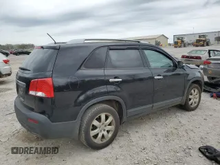 2013 Kia Sorento LX with VIN 5XYKT4A67DG406156, listed as a Copart auction lot 51666395 with 146,981 mi miles and Clean Title. Bid and sale history available at carsss.com. Image 3.