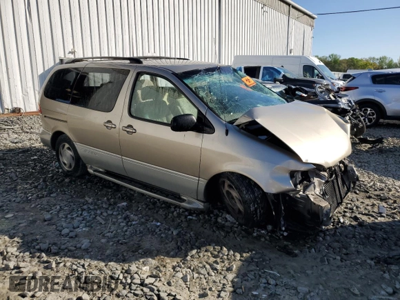 2000 Toyota Sienna LE with VIN 4T3ZF13C1YU246919, listed as a Copart auction lot 54578865 with Not Provided miles and Non Repairable. Bid and sale history available at DreamBid. Image 4.