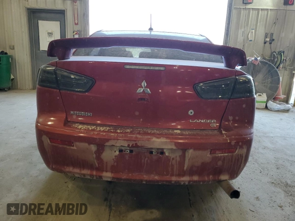 2016 Mitsubishi Lancer GT with VIN JA32U8FW1GU012988, listed as a Copart auction lot 59460484 with 0 mi miles and Salvage Title. Bid and sale history available at carsss.com. Image 6.