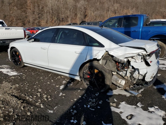 2023 Audi S8 z VIN WAULSAF85PN000614, wystawiony jako Copart lot #57060365 z przebiegiem 20 079 mil mil oraz Szkoda całkowita • Salvage title. Historia ofert i sprzedaży dostępna na DreamBid. Obrazek 2.