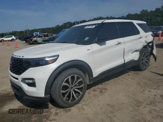 2022 Ford Explorer ST-Line with VIN 1FMSK7KH3NGA27721, listed as a Copart auction lot 53097085 with 42,555 mi miles and Salvage Title. Bid and sale history available at carsss.com. Image 1.
