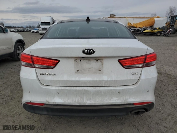 2016 Kia Optima EX with VIN 5XXGU4L39GG078608, listed as a Copart auction lot 43227855 with 178,032 mi miles and Salvage Title. Bid and sale history available at carsss.com. Image 6.