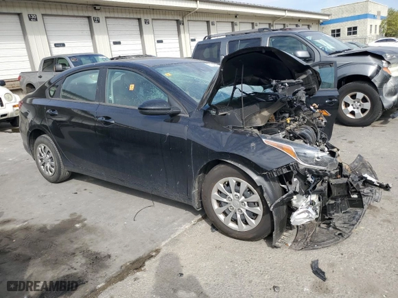 2021 Kia Forte LXS with VIN 3KPF24AD8ME395989, listed as a Copart auction lot 77104934 with 0 mi miles and Salvage Title. Bid and sale history available at carsss.com. Image 4.