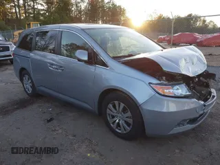 2017 Honda Odyssey SE with VIN 5FNRL5H38HB020908, listed as a IAAI auction lot 41239727 with 112,316 mi miles and . Bid and sale history available at carsss.com. Image 1.