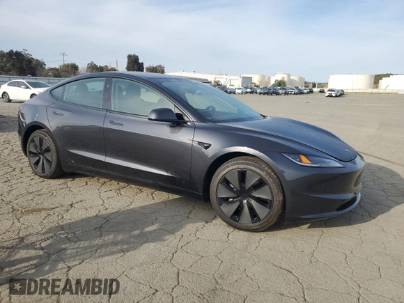 2025 Tesla Model 3 Long Range with VIN 5YJ3E1EA0SF922262, listed as a Copart auction lot 48358095 with 831 mi miles and Salvage title. Bid and sale history available at DreamBid. Image 4.