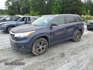 2016 Toyota Highlander XLE z VIN 5TDKKRFH4GS139964, wystawiony jako Copart lot #58496235 z przebiegiem 126 655 mil mil oraz Czysty tytuł • Clean title. Historia ofert i sprzedaży dostępna na DreamBid. Obrazek 1.