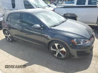 2015 Volkswagen Golf GTI Autobahn with VIN 3VW4T7AU1FM102591, listed as a Copart auction lot 49896194 with 74,947 mi miles and Salvage Title. Bid and sale history available at carsss.com. Image 4.