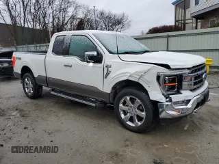 2021 Ford F-150 XL with VIN 1FTFX1E85MKD62166, listed as a Copart auction lot 79425944 with 52,130 mi miles and Salvage title. Bid and sale history available at DreamBid. Image 4.