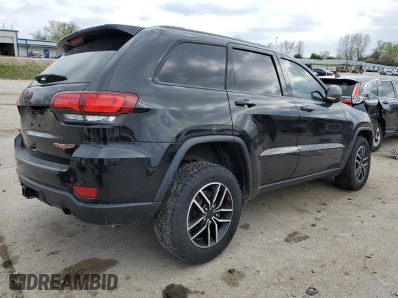 2021 Jeep Grand Cherokee Trailhawk with VIN 1C4RJFLG7MC599693, listed as a Copart auction lot 52863525 with 95,289 mi miles and Salvage Title. Bid and sale history available at carsss.com. Image 3.