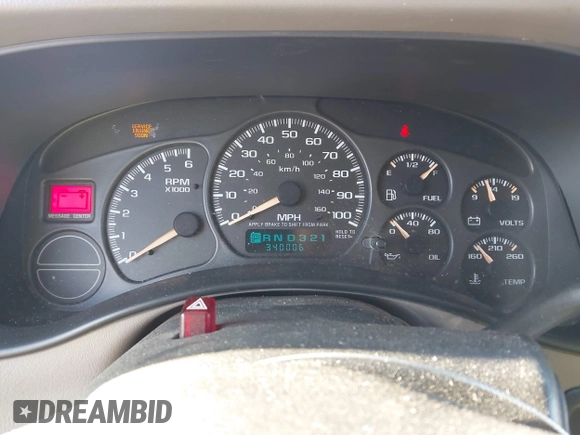 2002 GMC Yukon SLT with VIN 1GKEK13Z52J263912, listed as a IAAI auction lot 41799085 with 340,006 mi miles. Bid and sale history available at carsss.com. Image 7.